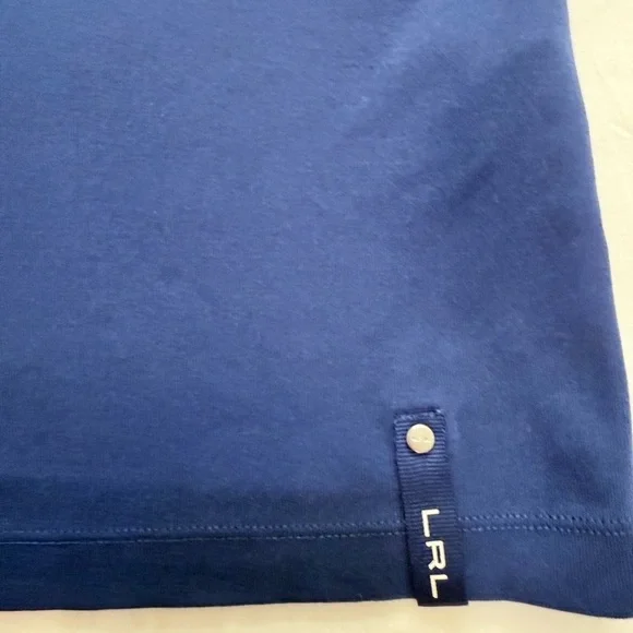 Lauren Ralph Lauren Women’s Sleeveless Navy Blue Top – Mesh Yoke, Size S - Picture 4 of 6